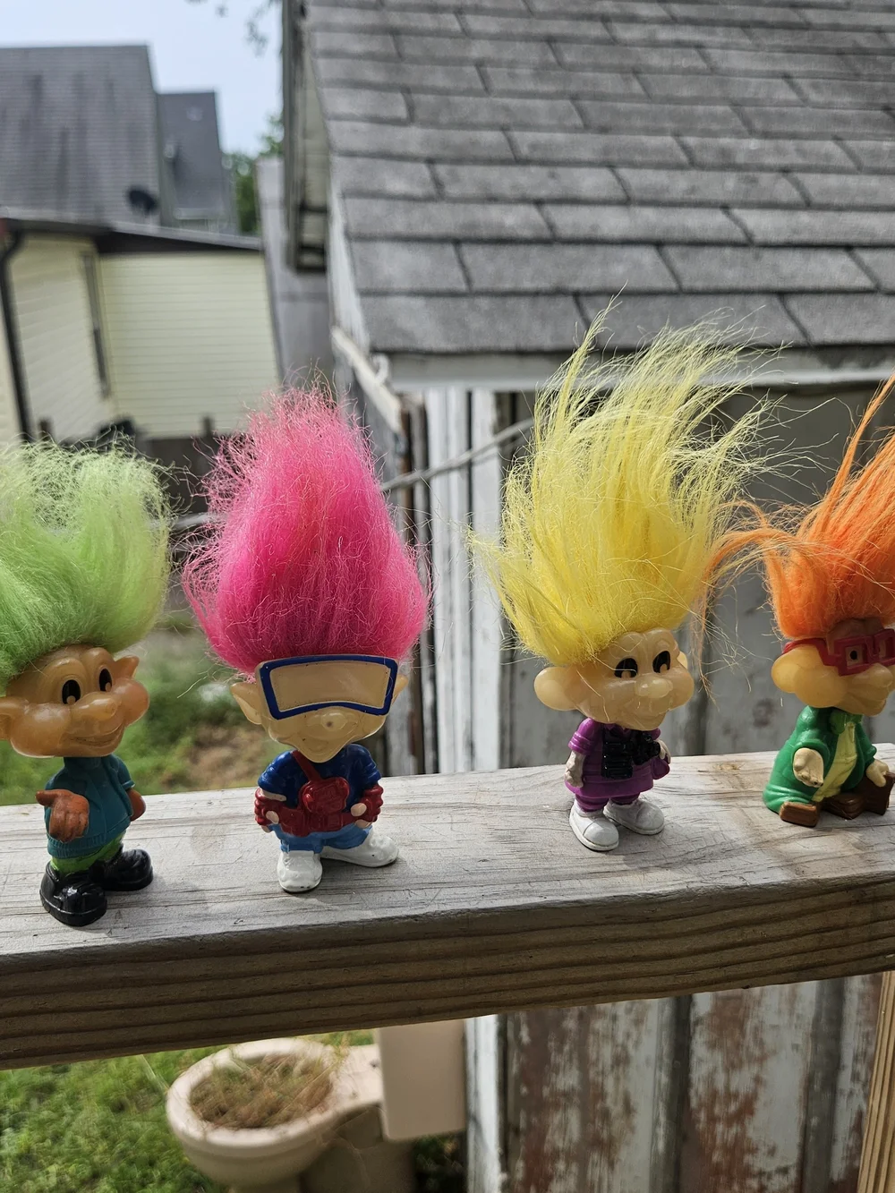 Vintage 1993 Burger King Kids Club Glow-in-the-Dark Troll Toys